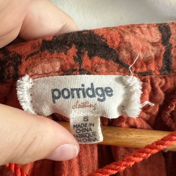 Anthropologie Porridge Orange Elisabeth Peasant Blouse size Small EUC - Picture 6 of 7